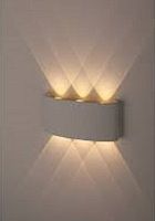 Светильник светодиодный декоративный Эра WL12 WH (3000K) 6х1Вт Белый IP54 картинка 